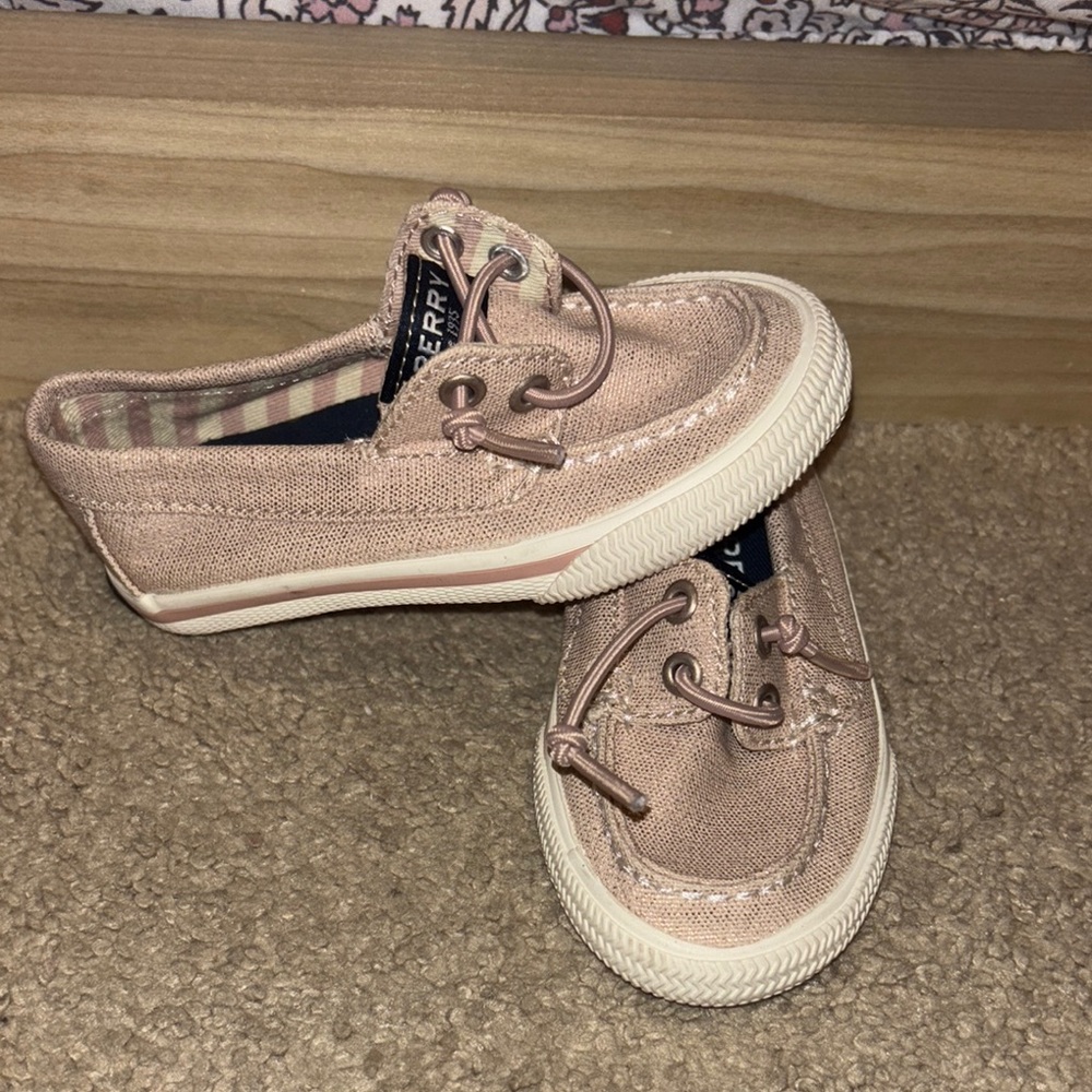 NWOT Sperry Toddler Pink Boat Shoes
